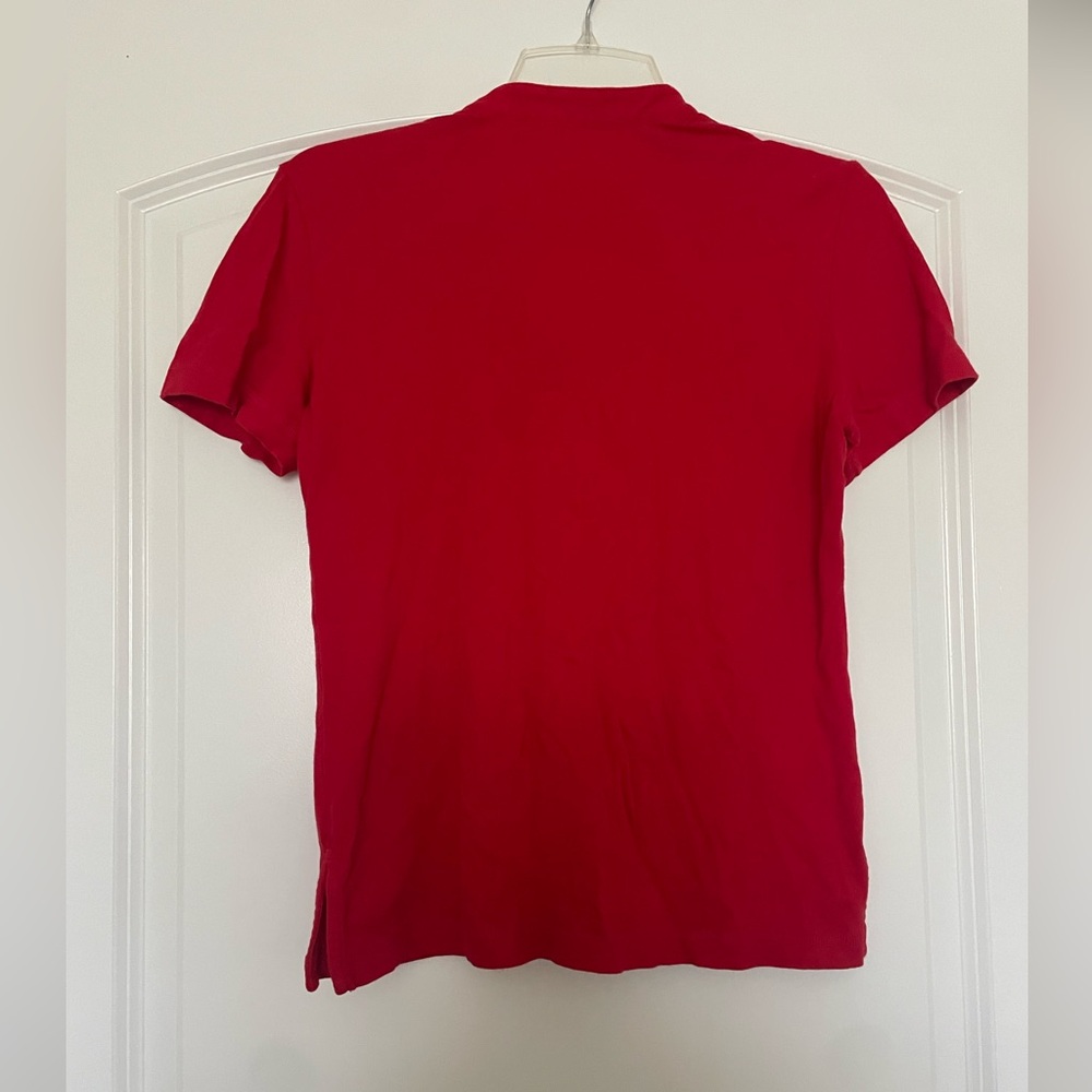 Tory Burch Red Ruffle Blouse - Picture 3 of 4